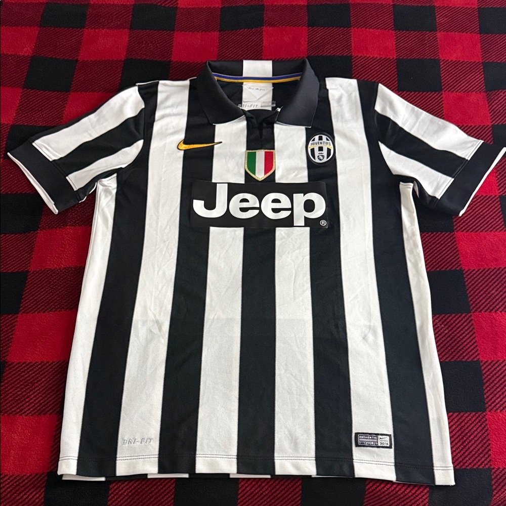 VINTAGE Juventus #6 Paul Pogba 2014-15 Nike Home Jersey - Picture 2 of 11